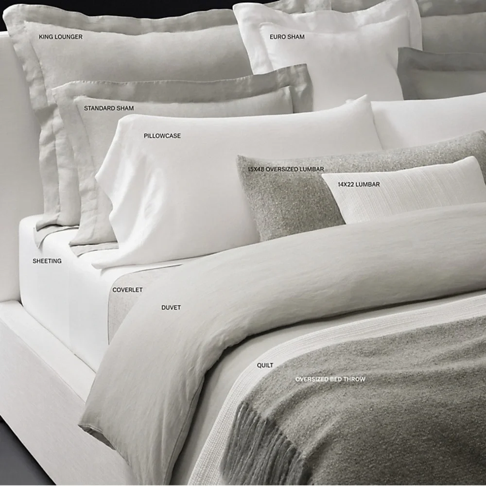 Restoration Hardware ITALIAN 1000-THREAD-COUNT LUXE SATEEN FLANGE EURO SHAM
